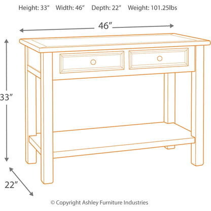 Bolanburg Sofa Table - Two-tone