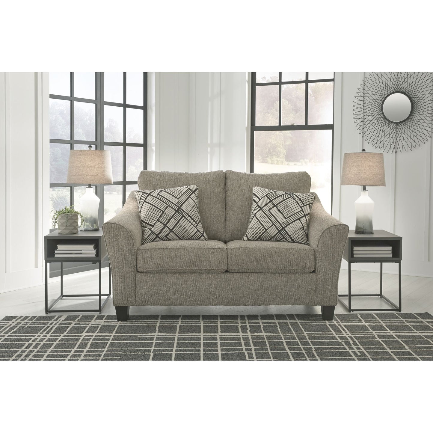 Barnesley Loveseat - Platinum