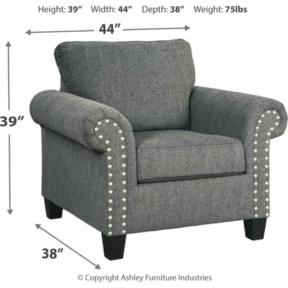 Agleno Chair - Charcoal