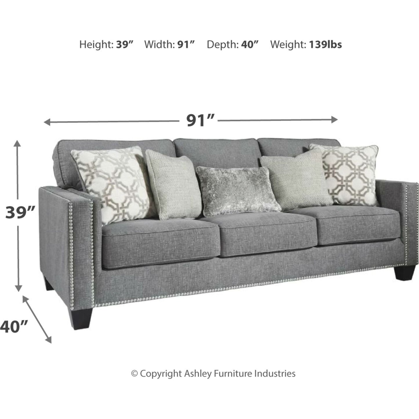 Barrali Sofa - Fog