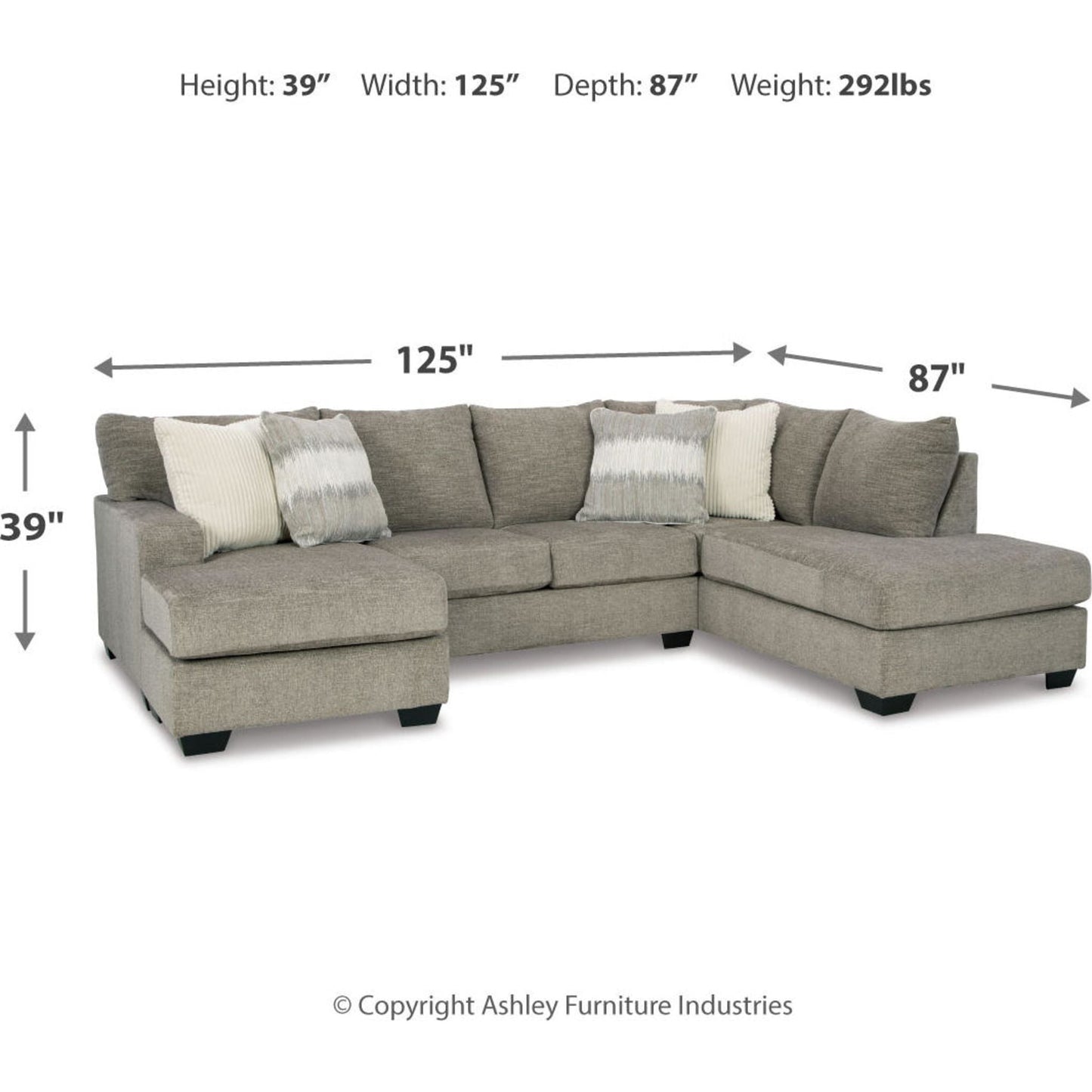 Creswell 2 Piece Sectional with Chaise