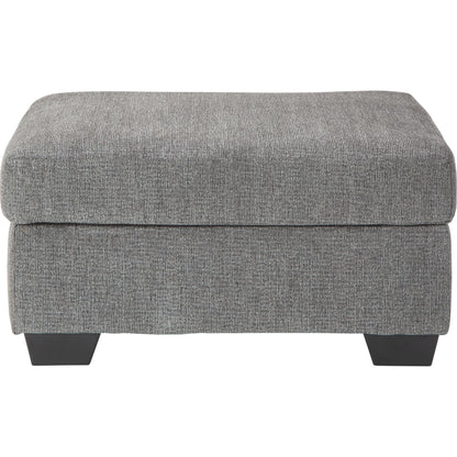 Dalhart Oversized Accent Ottoman - Charcoal