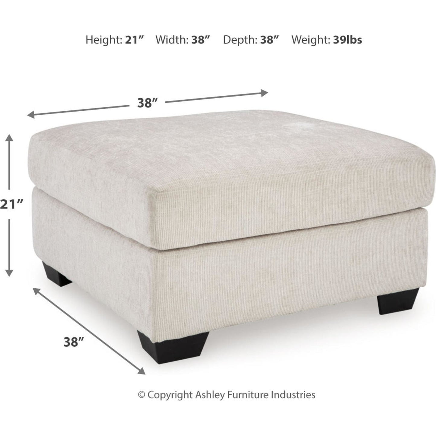 Aviemore Oversized Accent Ottoman
