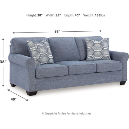 Carissa Manor Sofa - Denim