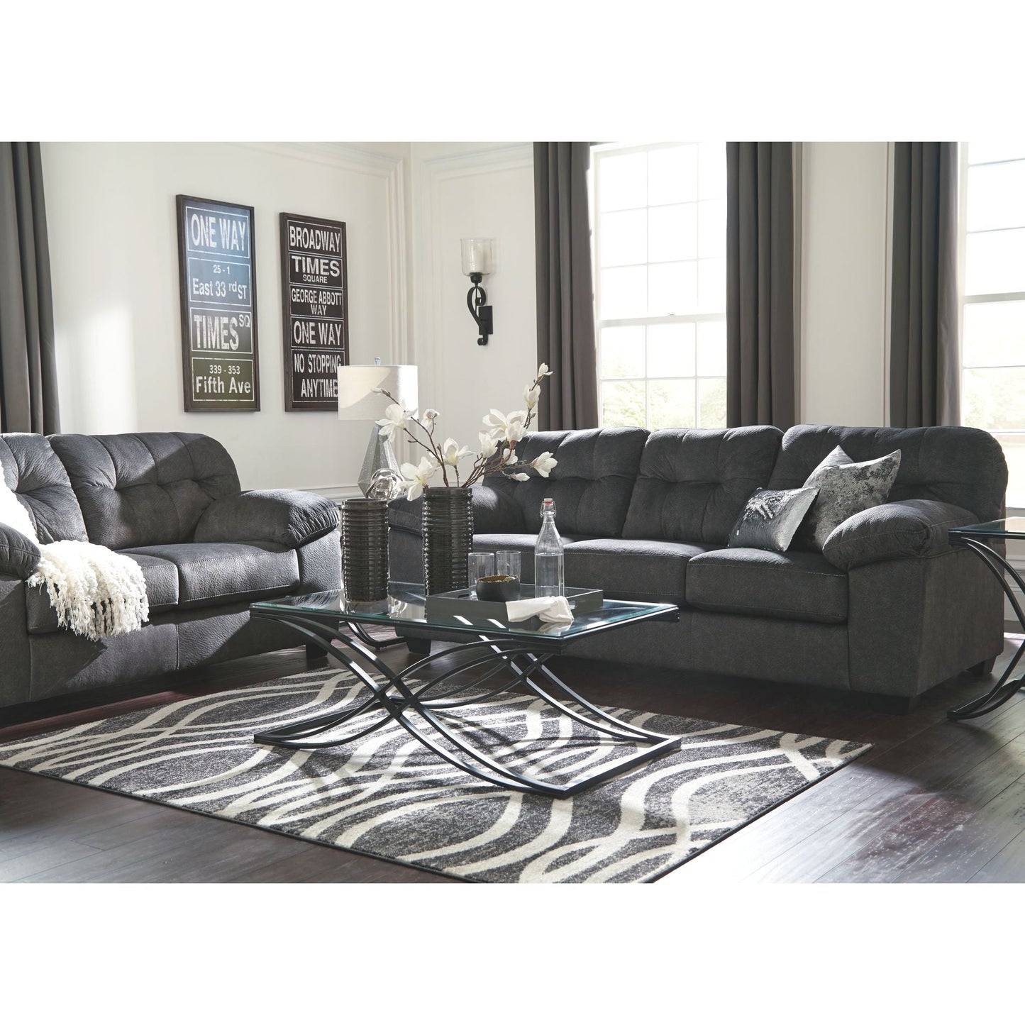 Accrington Loveseat - Granite