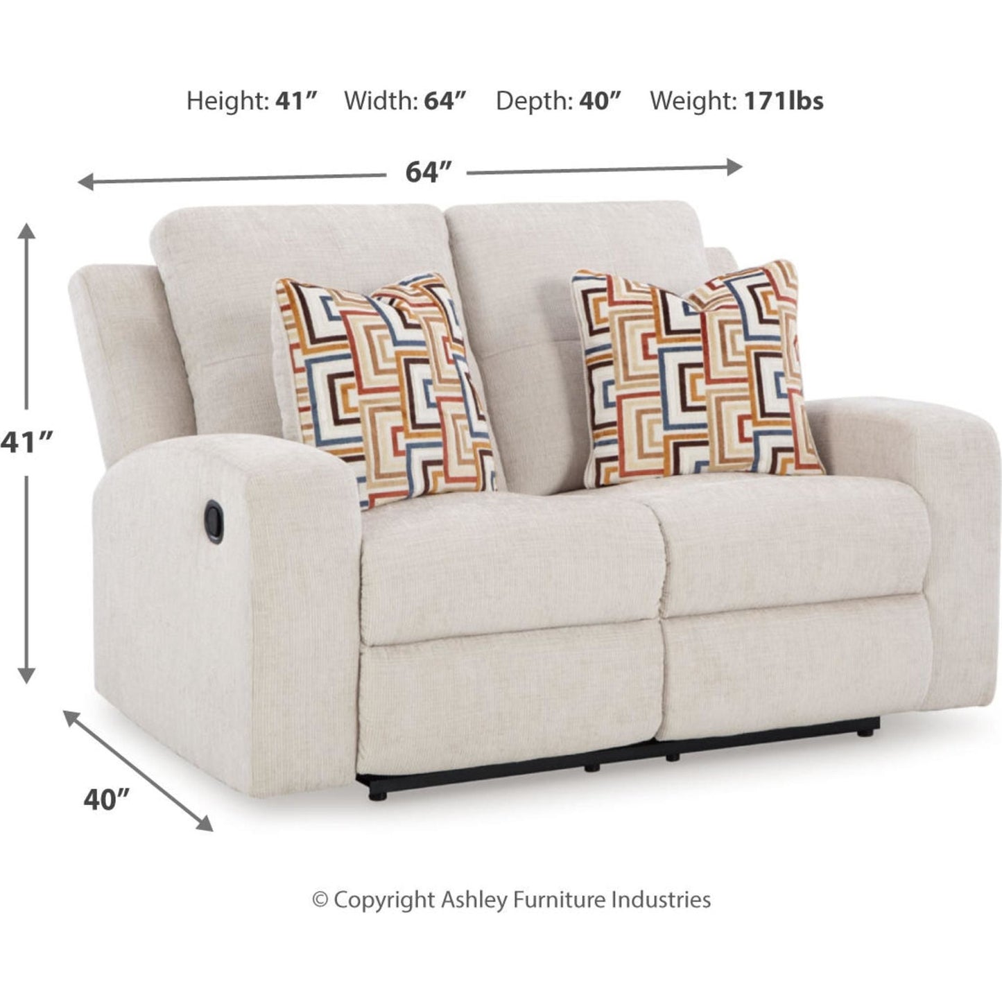 Danum Reclining Loveseat