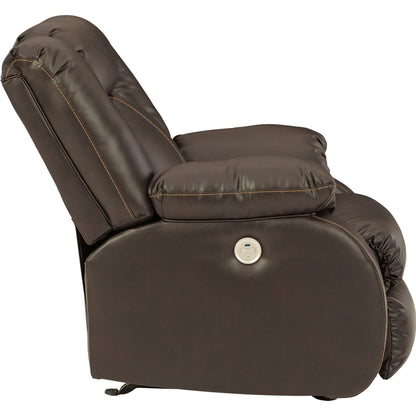 Denoron Power Rocker Recliner - Chocolate