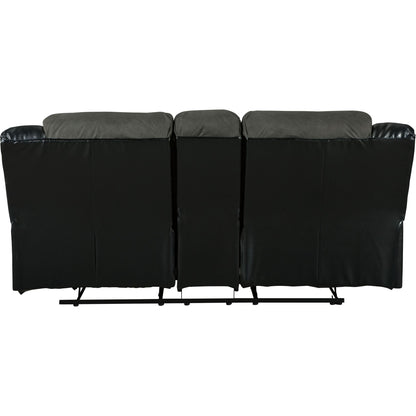 Earhart Reclining Loveseat with Console - Slate