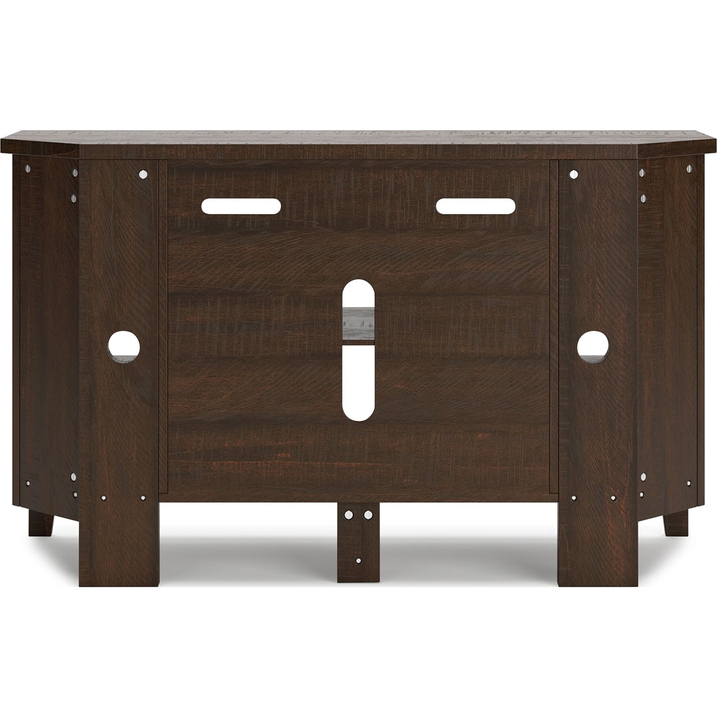Camiburg Corner TV Stand - Warm Brown