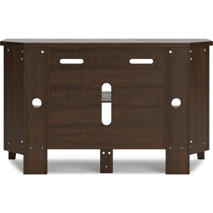 Camiburg Corner TV Stand - Warm Brown