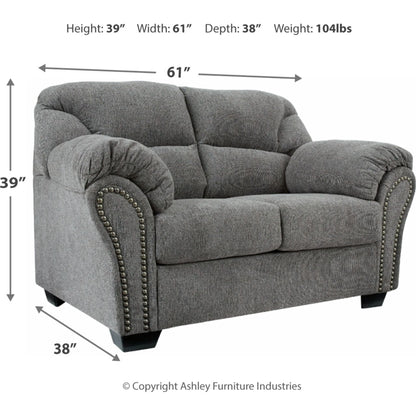 Allmaxx Loveseat - Pewter