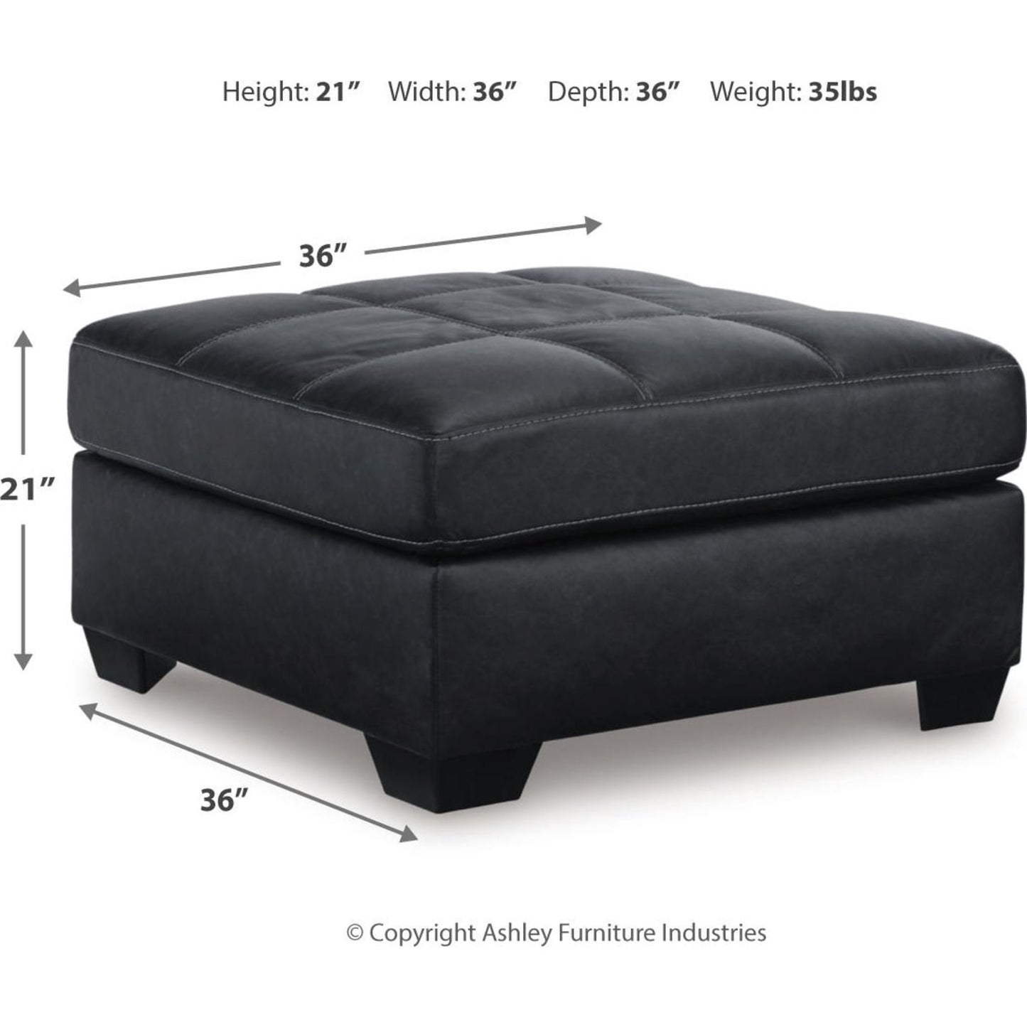 Barlin Mills Oversized Accent Ottoman
