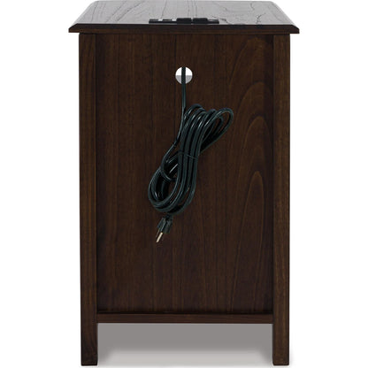 Devonsted Chair Side End Table - Dark Brown