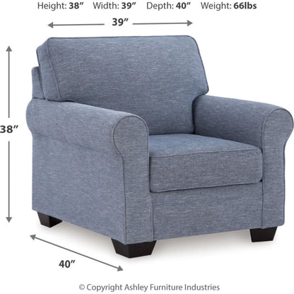 Carissa Manor Chair - Denim