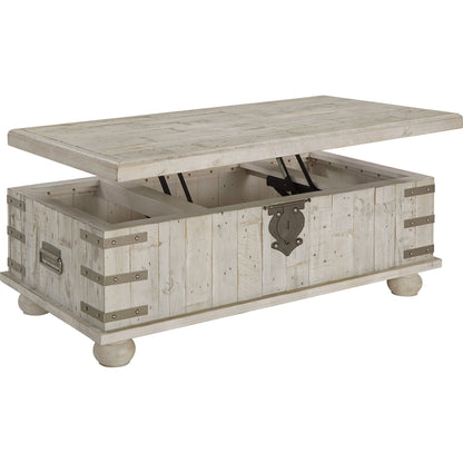 Carynhurst Coffee Table - White Wash Gray