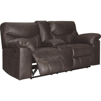 Boxberg Reclining Loveseat with Console - Teak