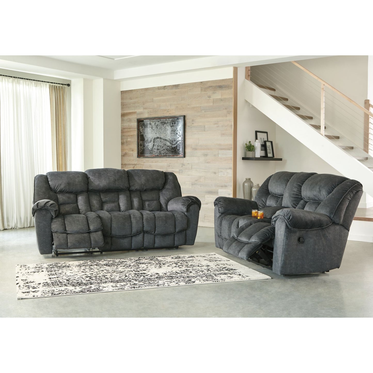 Capehorn Reclining Sofa - Granite