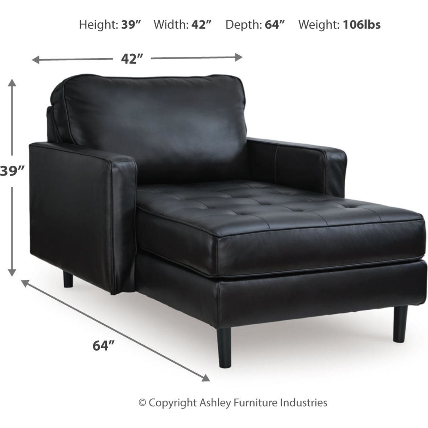 Bryceview Chaise - Onyx