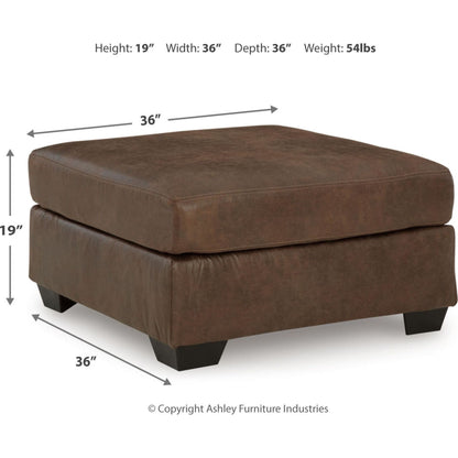 Bladen Oversized Accent Ottoman - Coffee