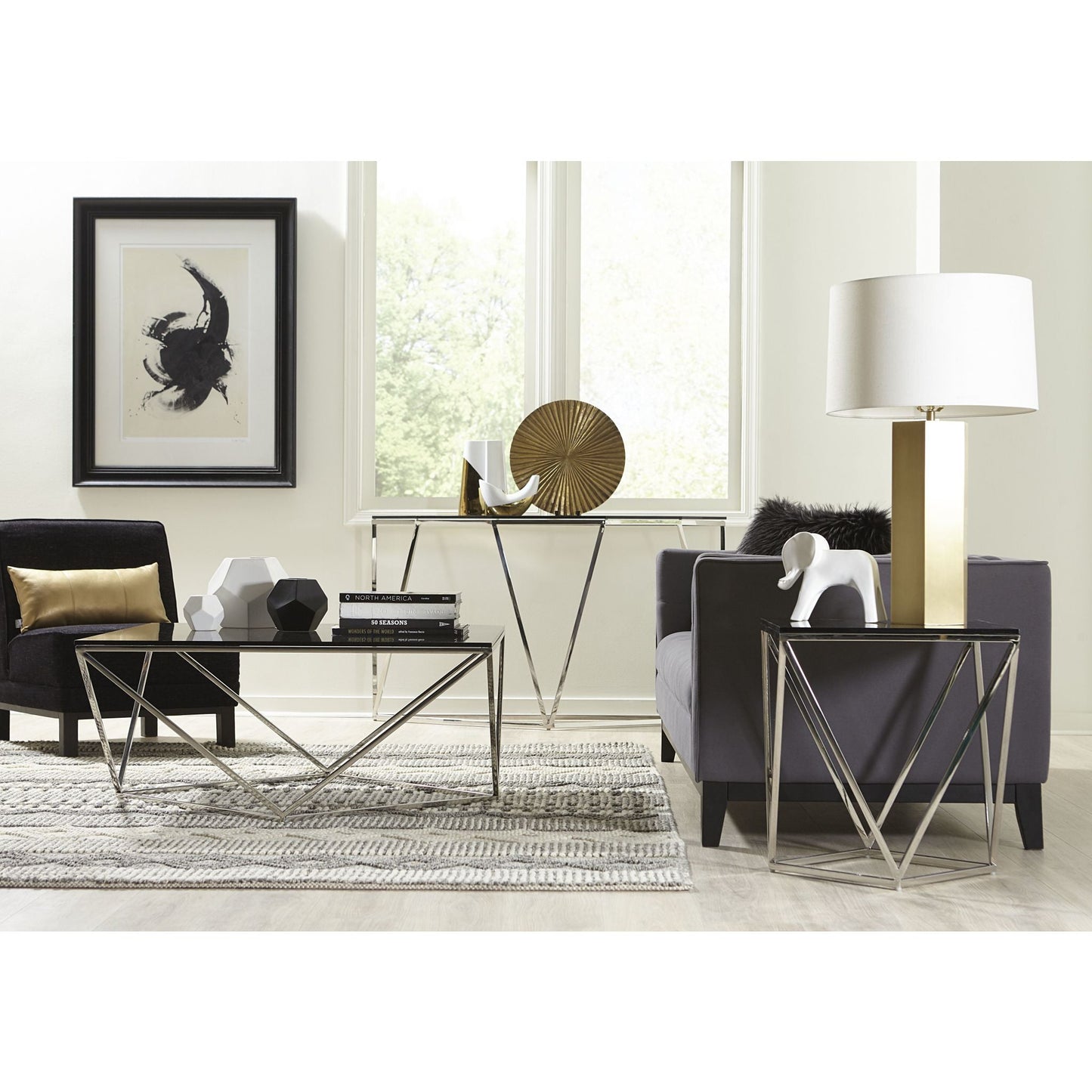 Aria Console Table - Smoked
