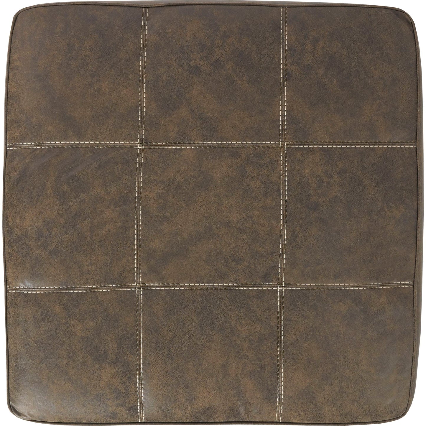 Abalone Oversized Accent Ottoman - Chocolate