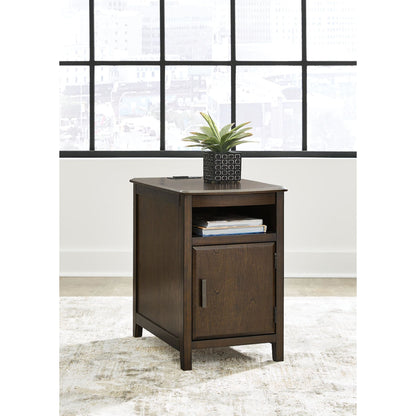 Devonsted Chair Side End Table - Dark Brown