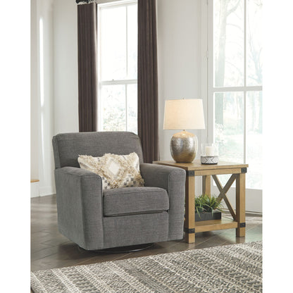 Alcona Swivel Chair - Charcoal