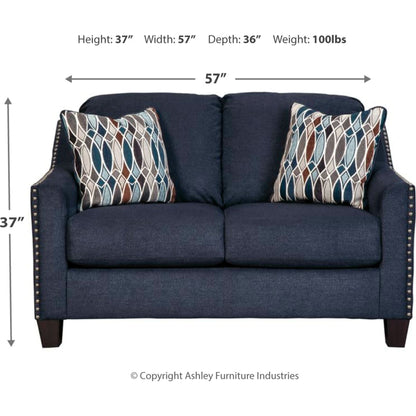 Creeal Heights Loveseat - Ink