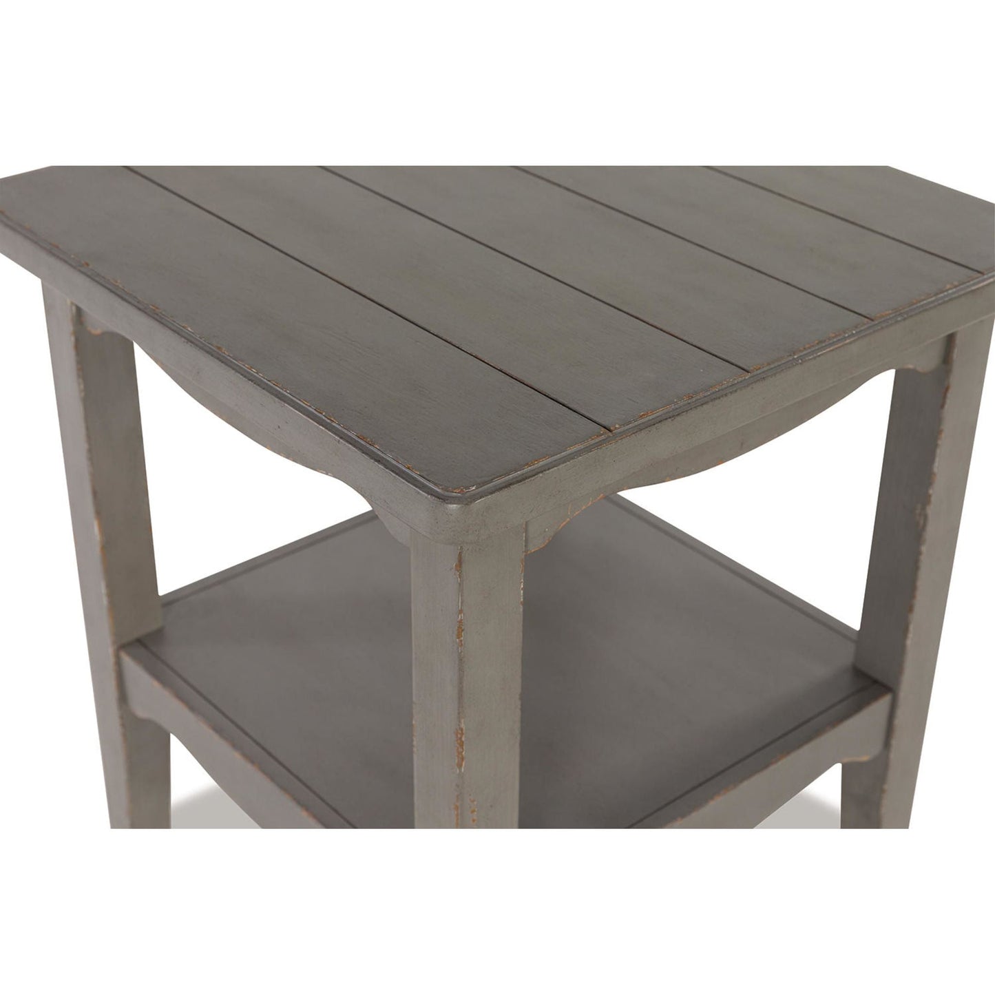 Charina End Table - Antique Gray