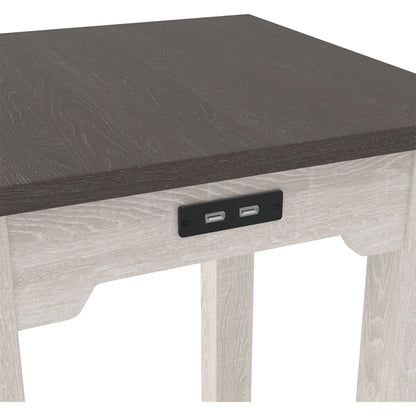 Dorrinson Chair Side End Table - Two-tone
