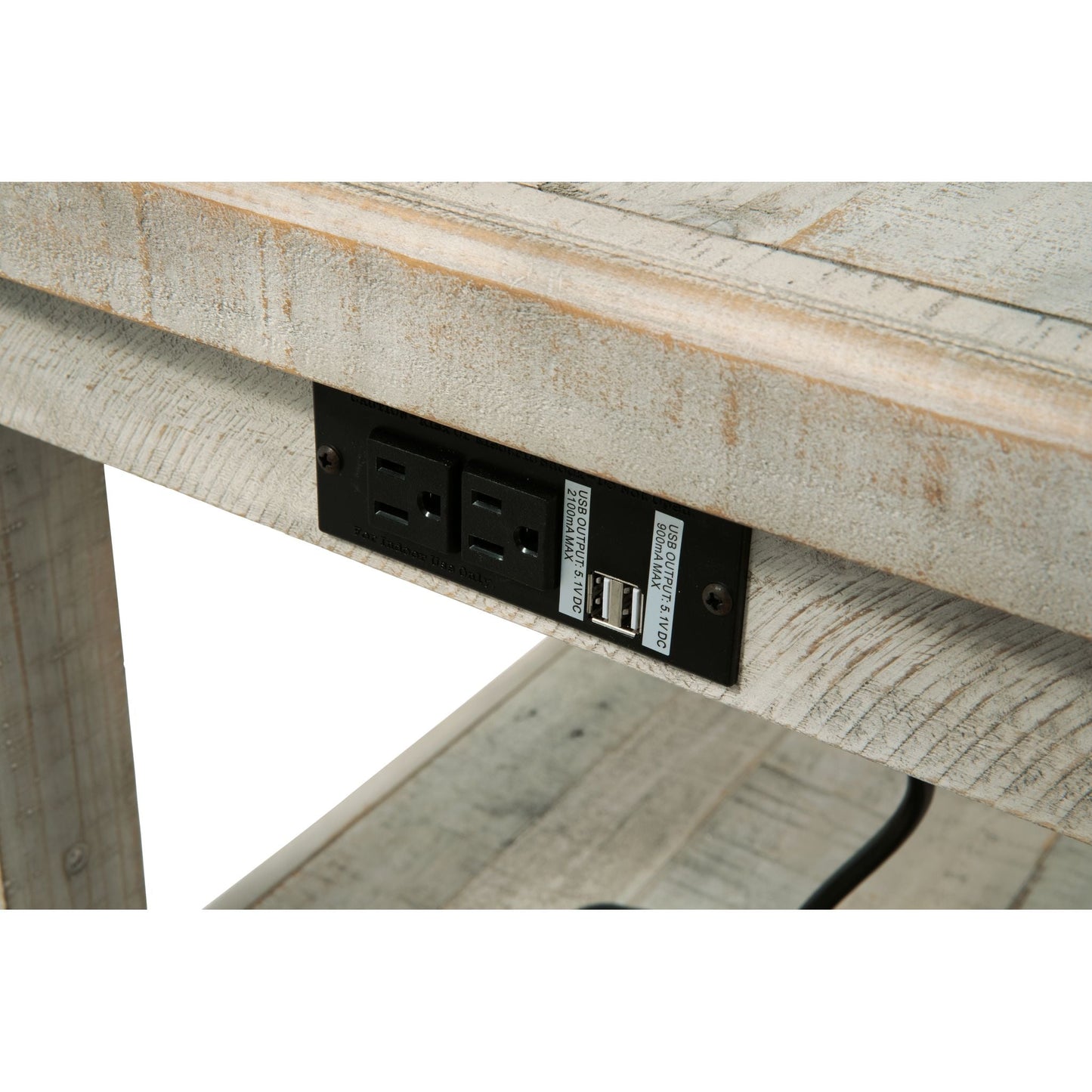 Carynhurst End Table - White Wash Gray
