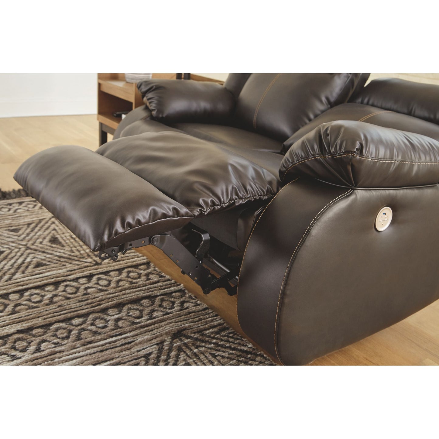Denoron Power Reclining Sofa - Chocolate