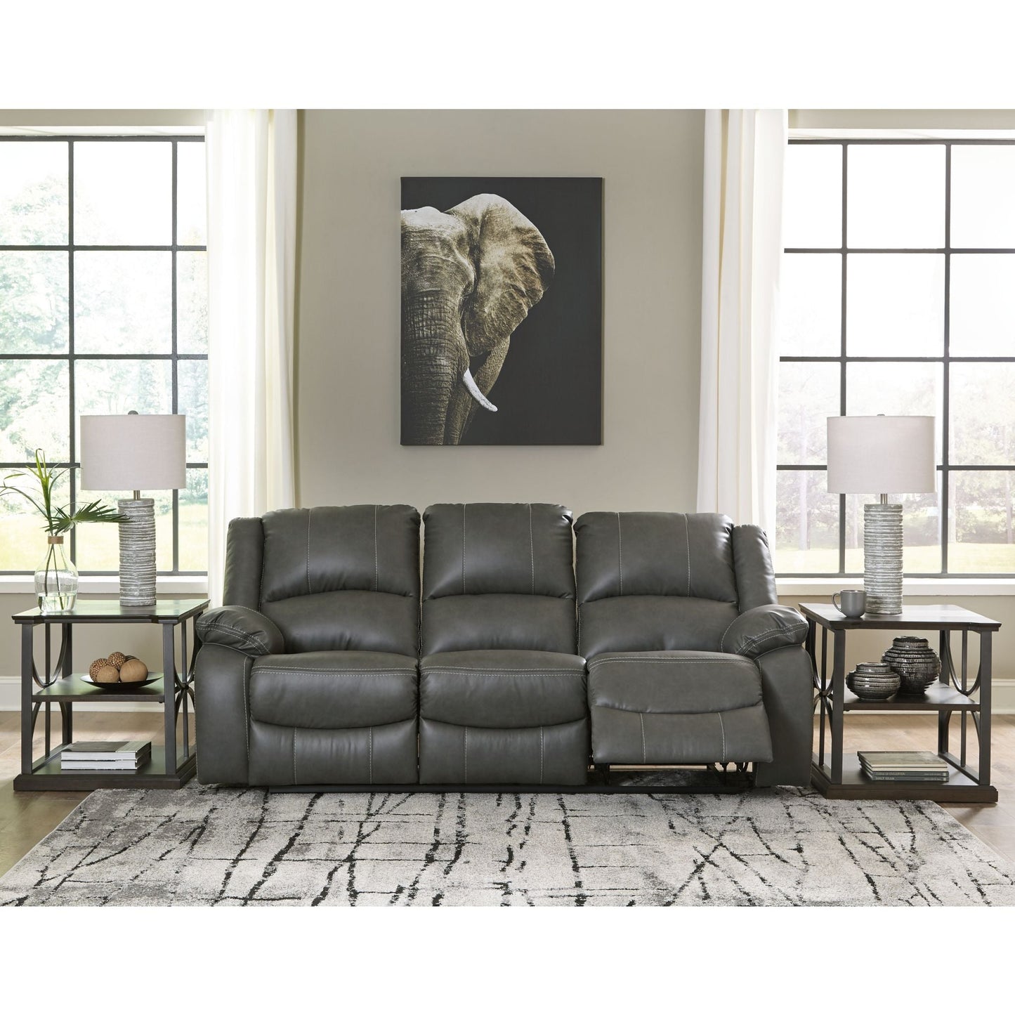 Calderwell Reclining Sofa - Gray