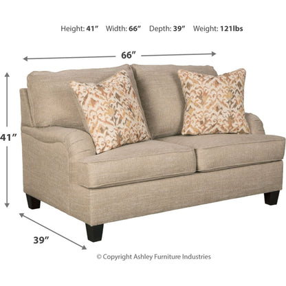 Almanza Loveseat - Wheat