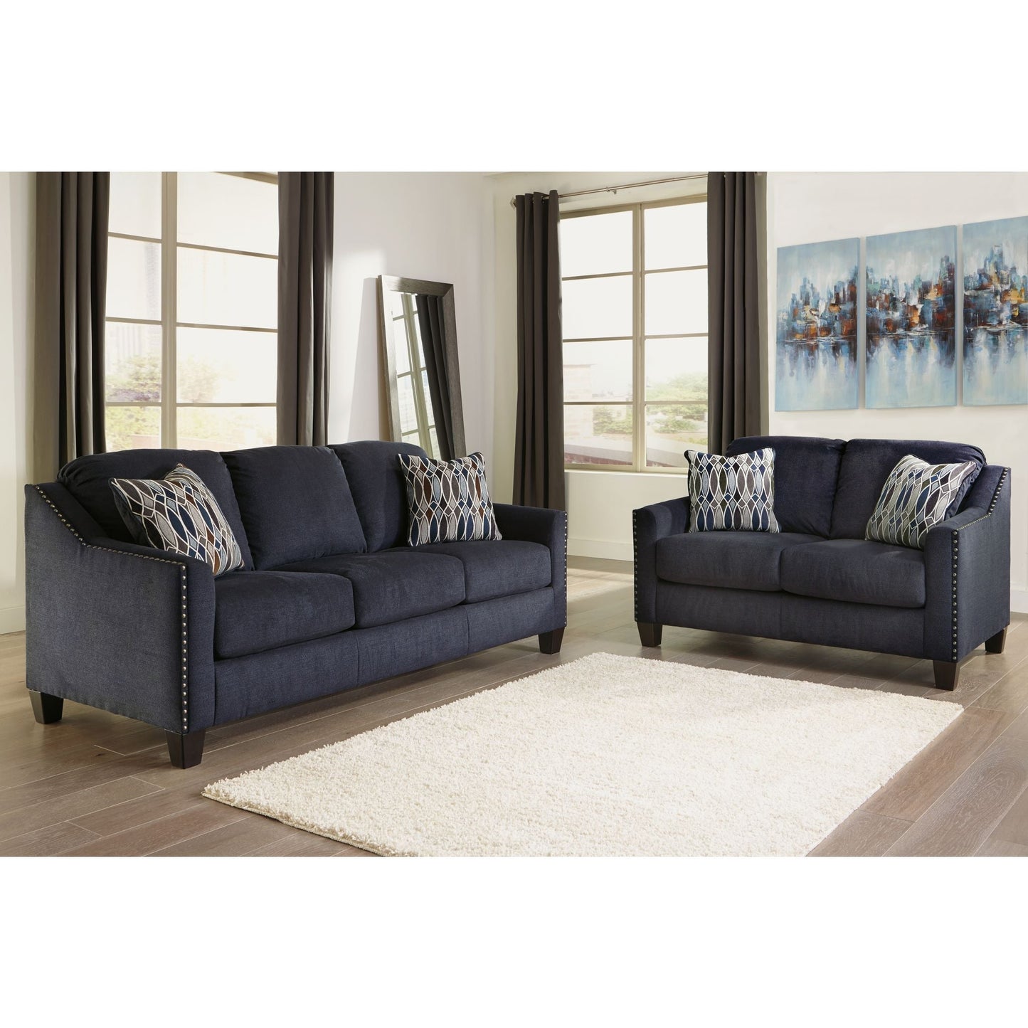 Creeal Heights Loveseat - Ink