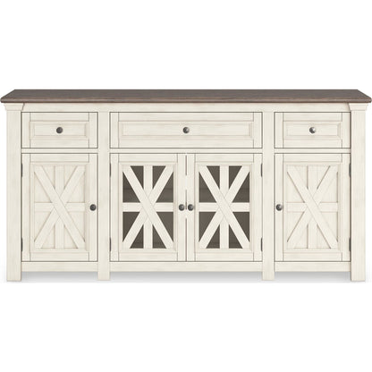 Bolanburg TV Stand - White/Weathered Gray