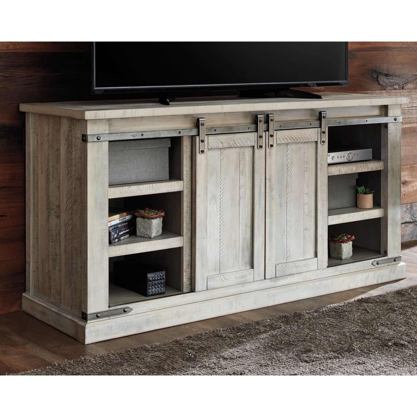 Carynhurst TV Stand - Whitewash