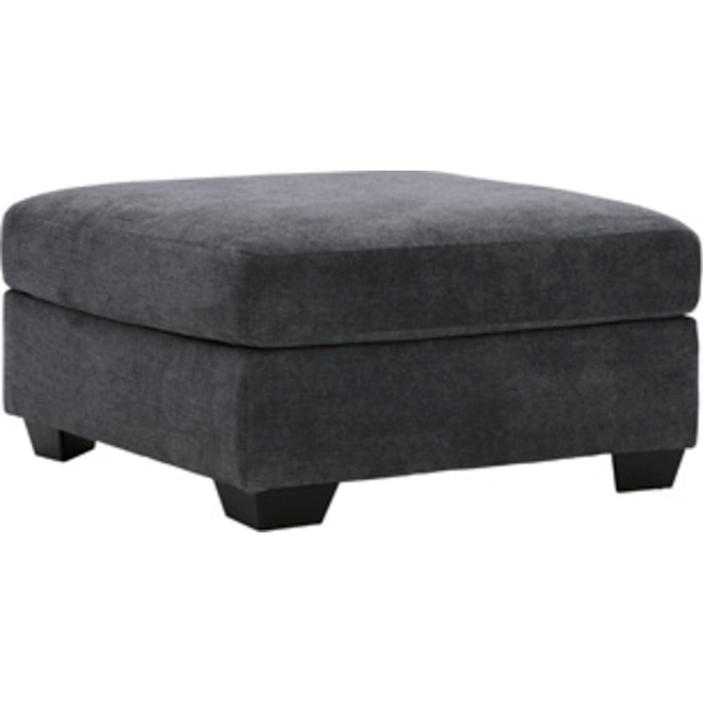Ambrielle Oversized Accent Ottoman - Gunmetal