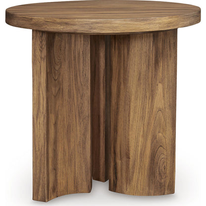 Austanny End Table - Warm Brown