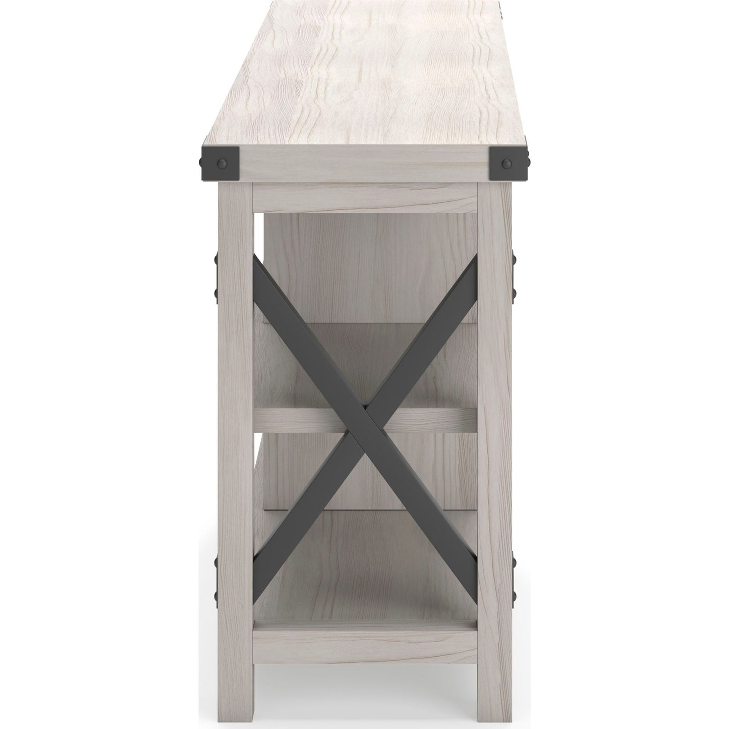 Bayflynn TV Stand - White/Black