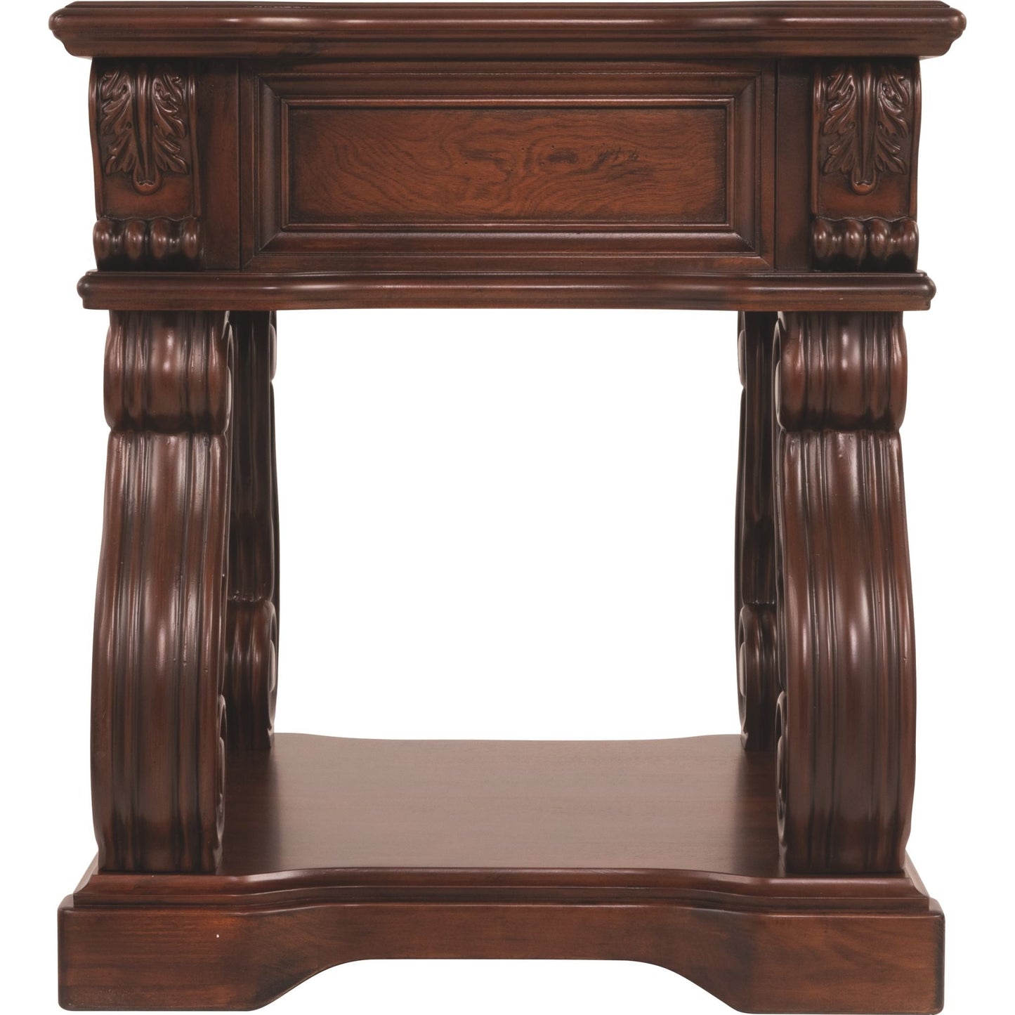 Alymere End Table - Rustic Brown