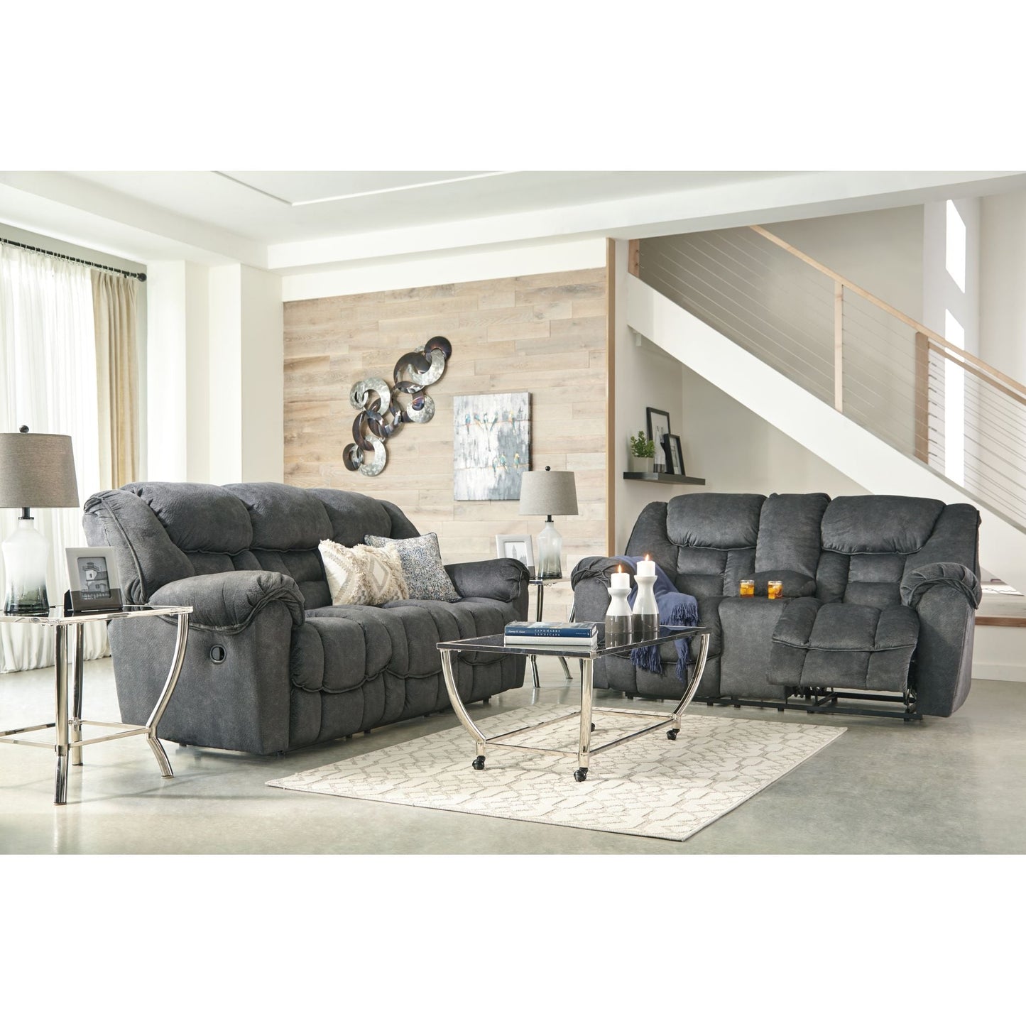 Capehorn Reclining Sofa - Granite