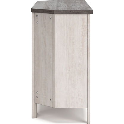 Dorrinson Corner TV Stand - Two-tone