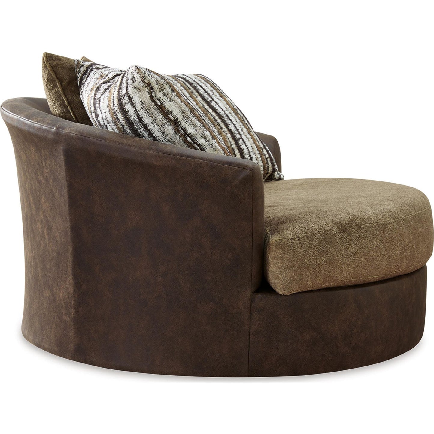 Alesbury Swivel Chair - Chocolate