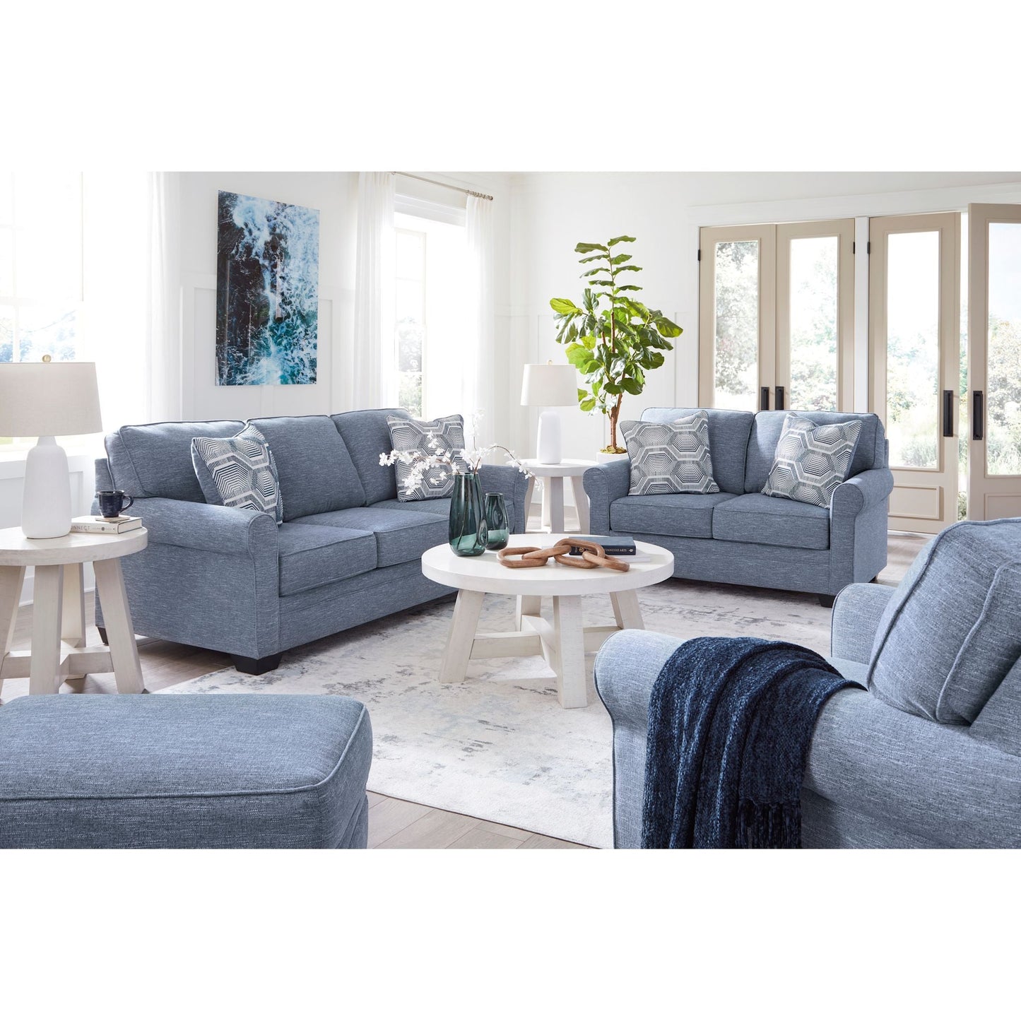 Carissa Manor Chair - Denim