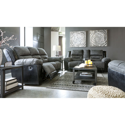 Earhart Reclining Loveseat with Console - Slate