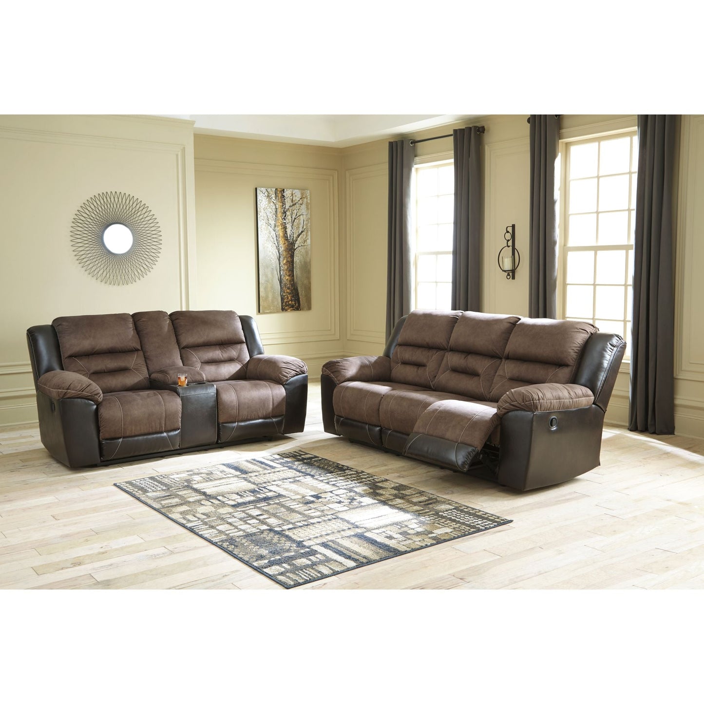 Earhart Reclining Sofa - Chestnut