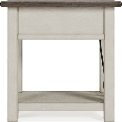 Bolanburg Chair Side End Table - Two-tone