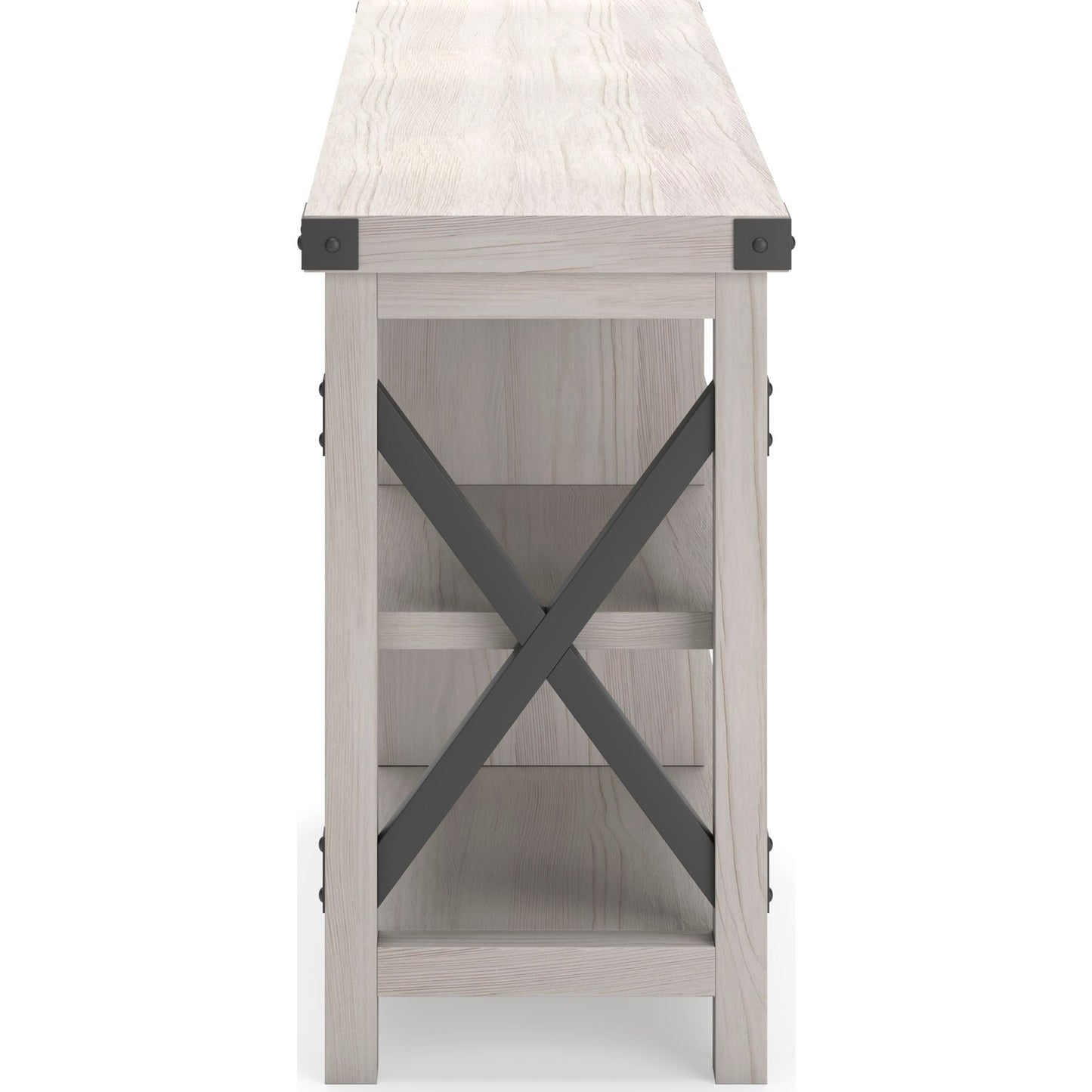 Bayflynn TV Stand - White/Black