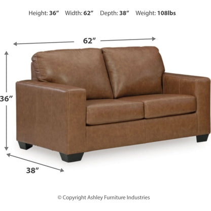 Bolsena Loveseat - Caramel